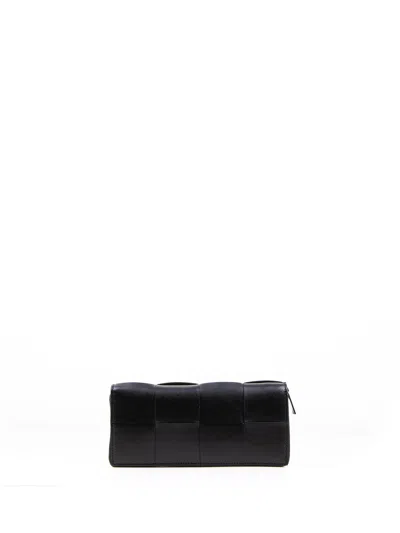 Bottega Veneta Black Leather Wallet