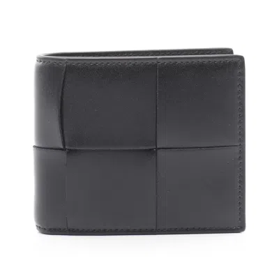 Bottega Veneta Black Leather Wallet (bi-fold)