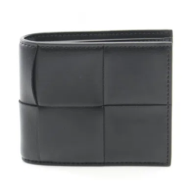 Pre-owned Bottega Veneta Black Leather Wallet (bi-fold) ()