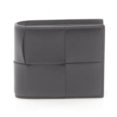 Pre-owned Bottega Veneta Black Leather Wallet (bi-fold) ()