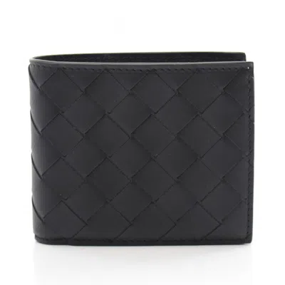 Pre-owned Bottega Veneta Black Leather Wallet (bi-fold) ()