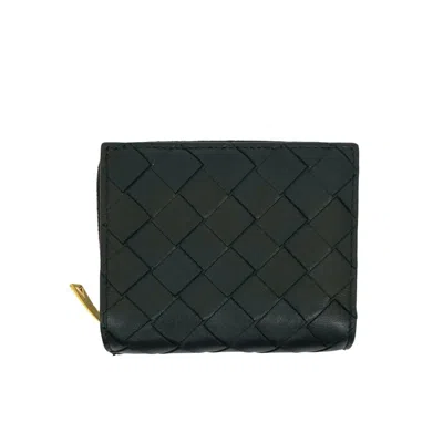 Pre-owned Bottega Veneta Black Leather Wallet (bi-fold) ()