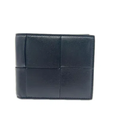 Pre-owned Bottega Veneta Black Leather Wallet (bi-fold) ()