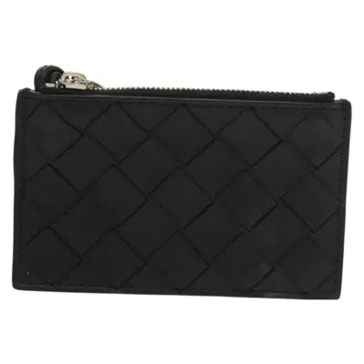 Pre-owned Bottega Veneta Black Leather Wallet  ()
