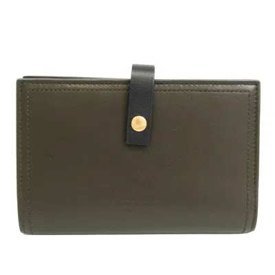 Pre-owned Bottega Veneta Black Leather Wallet  ()