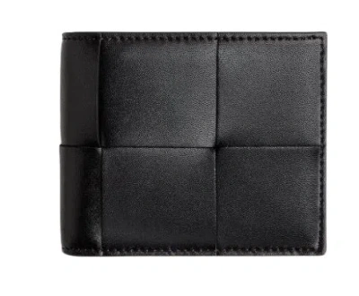 Bottega Veneta Black Leather Wallets