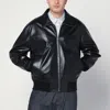 Bottega Veneta Nappa Leather Coat With Classic Collar In Black