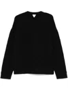 Bottega Veneta Black Logo Sweater In Schwarz