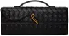 BOTTEGA VENETA BLACK LONG ANDIAMO CLUTCH