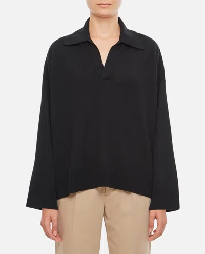 Bottega Veneta Black Loose Fit Sweater