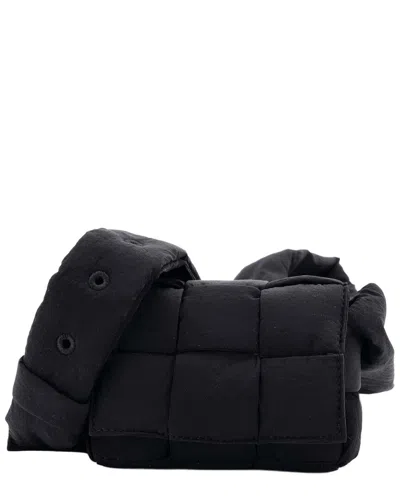 Bottega Veneta Black Maxi Intrecciato Nylon Cassette Crossbody Maxi Extra Mini  (authentic Pre-loved