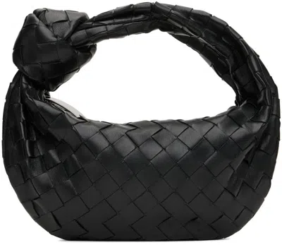Bottega Veneta Teen Jodie Intrecciato Leather Hobo In Fire Nero