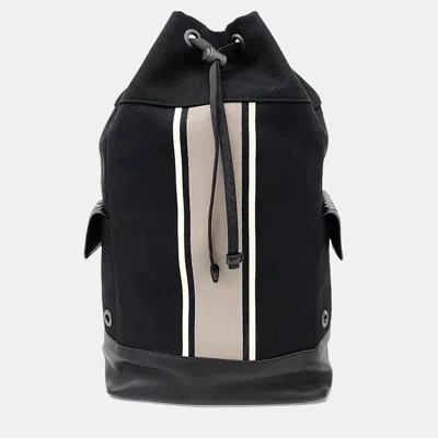 Pre-owned Bottega Veneta Black Multicolor Fabric Backpack