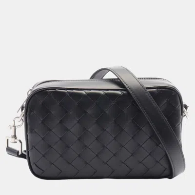 Pre-owned Bottega Veneta Black Nappa Intrecciato Camera Bag