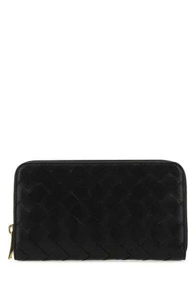 BOTTEGA VENETA BLACK NAPPA LEATHER WALLET