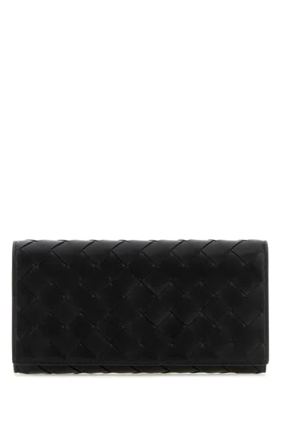 Bottega Veneta Black Nappa Leather Wallet