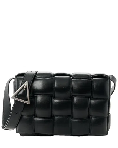 Bottega Veneta Black Nappa Maxi Intreccio Leather Padded Cassette Crossbody  Bag (authentic Pre-love