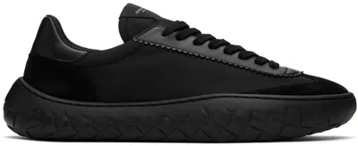 Bottega Veneta Black Spoutnik Sneakers In 1000 Black