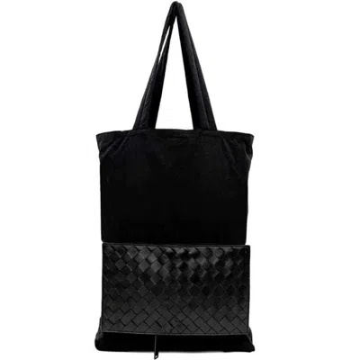 Pre-owned Bottega Veneta Black Nylon Leather Eco-bag Tote Bag ()