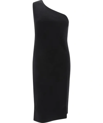 Bottega Veneta Black One-shoulder Dress For Women