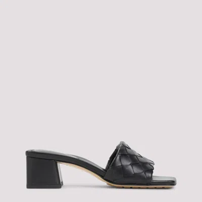 Bottega Veneta Black Open Toe Heels