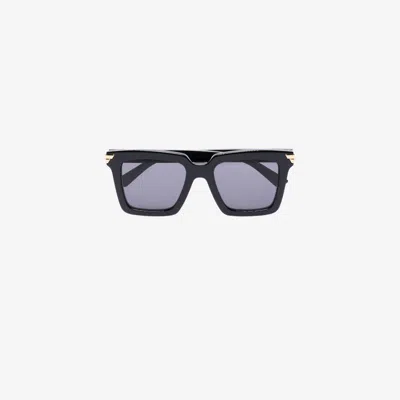 Bottega Veneta Black Oversized Square Sunglasses