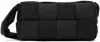 Bottega Veneta Black Padded Cassette Messenger Bag In 8803-black-silver