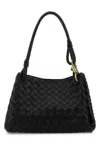 Bottega Veneta Women Black Leather Small Parachute Handbag