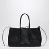 Bottega Veneta Pinacoteca Reversible Intrecciato Leather Tote In Black