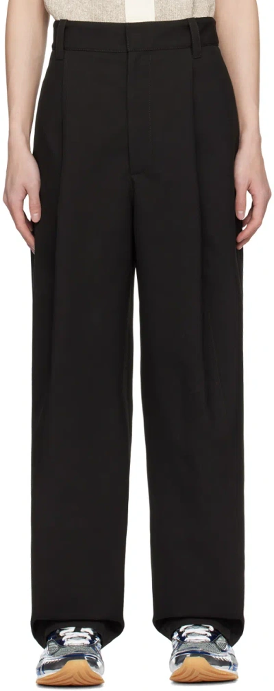 Bottega Veneta Black Pleated Trousers In 2016 Fondant