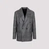 Bottega Veneta Printed Leather Jacket 38 In Black