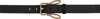 Bottega Veneta Black Rabbit Belt In 1019 Black-m Brass
