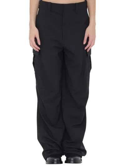 Bottega Veneta Black Regular Cargos Pants