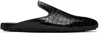 Bottega Veneta Black Roma Slippers In 1000
