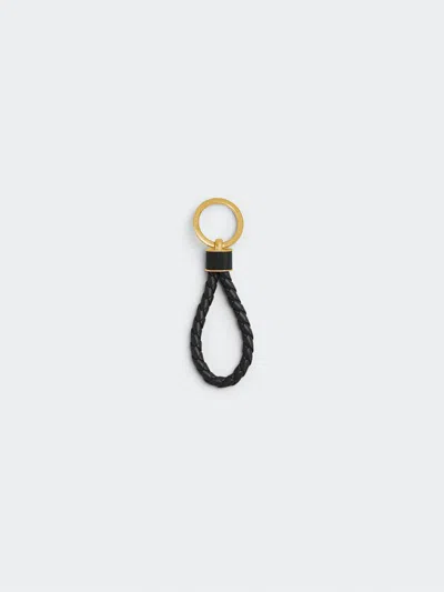 Bottega Veneta Black Signature Key Holder