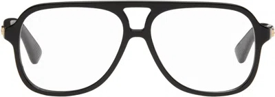 Bottega Veneta Black Slim Ribbon Glasses