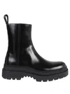 Bottega Veneta Boot With Logo In Black