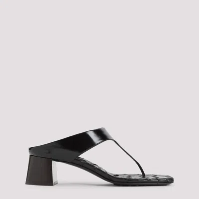 Bottega Veneta Black Slip On Leather Heels