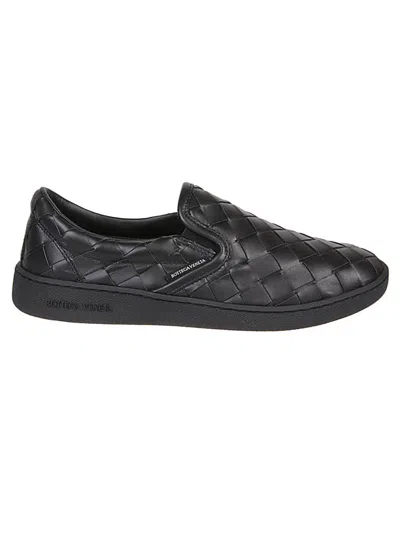 BOTTEGA VENETA BLACK SLIP ON SNEAKERS