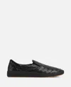 Bottega Veneta Sawyer Leather Sneakers In Black
