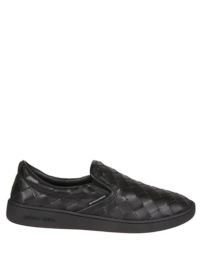 BOTTEGA VENETA BLACK SLIP ON SNEAKERS