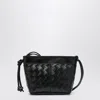 Bottega Veneta Black Small Shoulder Bag In Intrecciato
