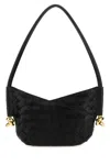Bottega Veneta Women Black Nappa Leather Mini Solstice Shoulder Bag In Black