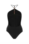 Bottega Veneta Black Stretch Cashmere Blend Bodysuit In 1000