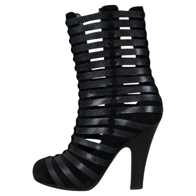 Pre-owned Bottega Veneta Black Suede Ankle Boots - Size 37