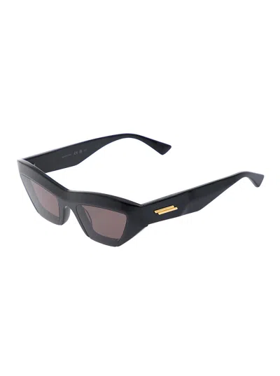 Bottega Veneta Black Sunglasses In Ricycled Acetate In Multicolor