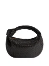 Bottega Veneta Navy Teen Jodie Bag In Black