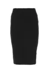 Bottega Veneta Black Terry Fabric Skirt