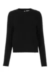 Bottega Veneta Crew-neck Knit With Textured Back Cut-out In Black