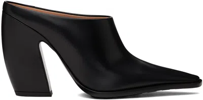 BOTTEGA VENETA BLACK TEX HEELS